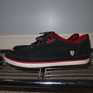 Mens Puma Ferrari Black Suede Shoes